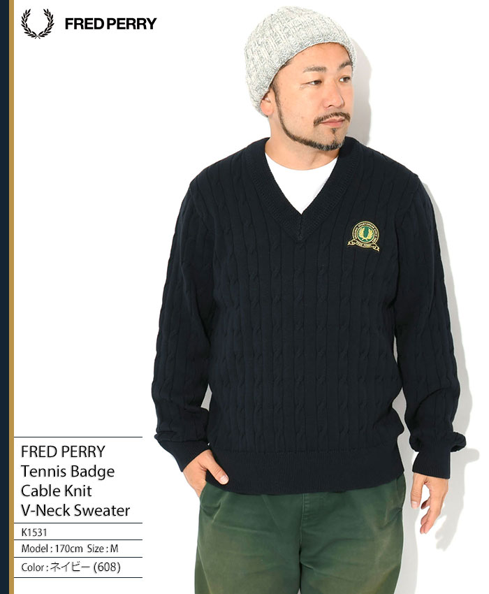 FRED PERRY（フレッドペリー） セーター メンズ テニス バッジ