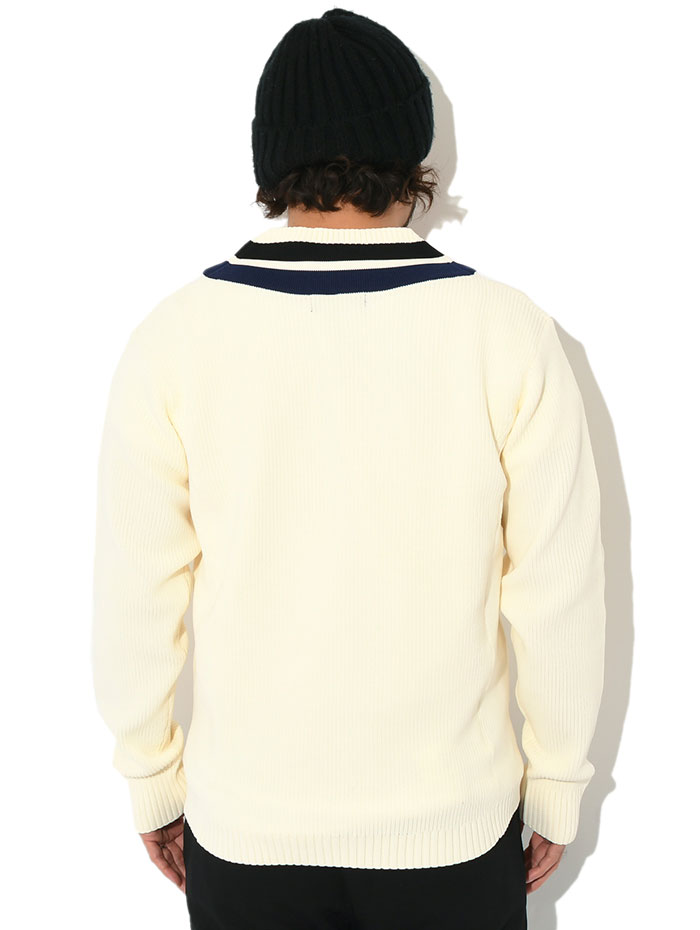 FRED PERRY（フレッドペリー） セーター メンズ ストライプド Vネック