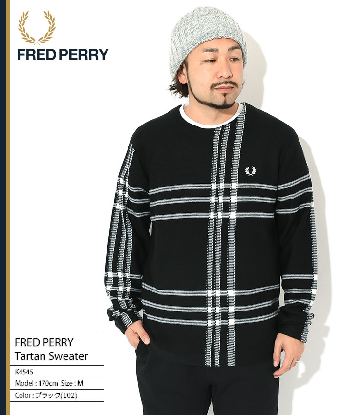 フレッドペリー セーター FRED PERRY メンズ タータン ( FREDPERRY