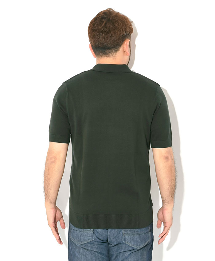【美品】フレッドペリー　FRED PERRY ポロ　sizeL ポルトガル製 Ribbed Knitted Polo Shirt(10 560：ECRU): | FRED PERRY JAPAN