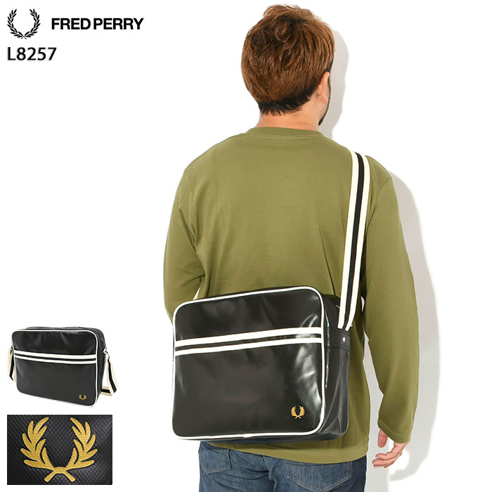 FRED PERRY ショルダーバッグ 黒/黄色 FRED PERRY（フレッドペリー
