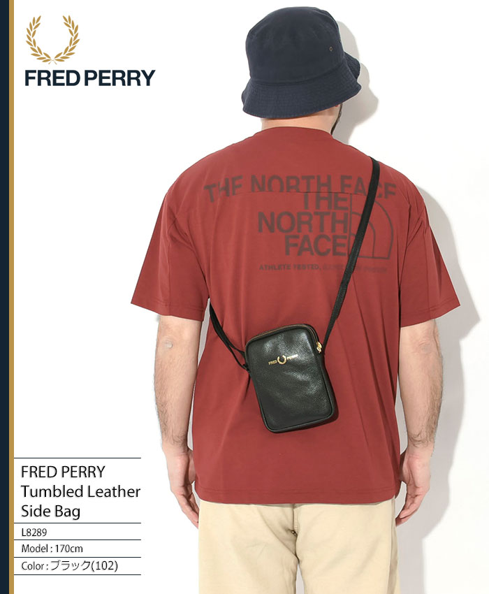 フレッドペリー pvcレザーバッグ ボストン ショルダー レトロ FRED PERRY フレッドペリー ショルダーバッグ タンブル レザー