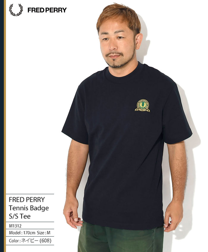 FRED PERRY(フレッドペリー) Tシャツ 半袖 メンズ テニス バッジ FRED PERRY(フレッドペリー) Tシャツ 半袖 メンズ テニス バッジ