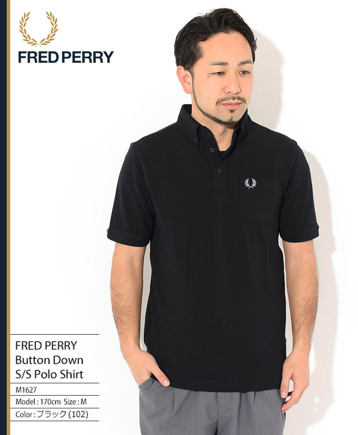 フレッドペリー ポロシャツ 半袖 FRED PERRY メンズ ボタンダウン 