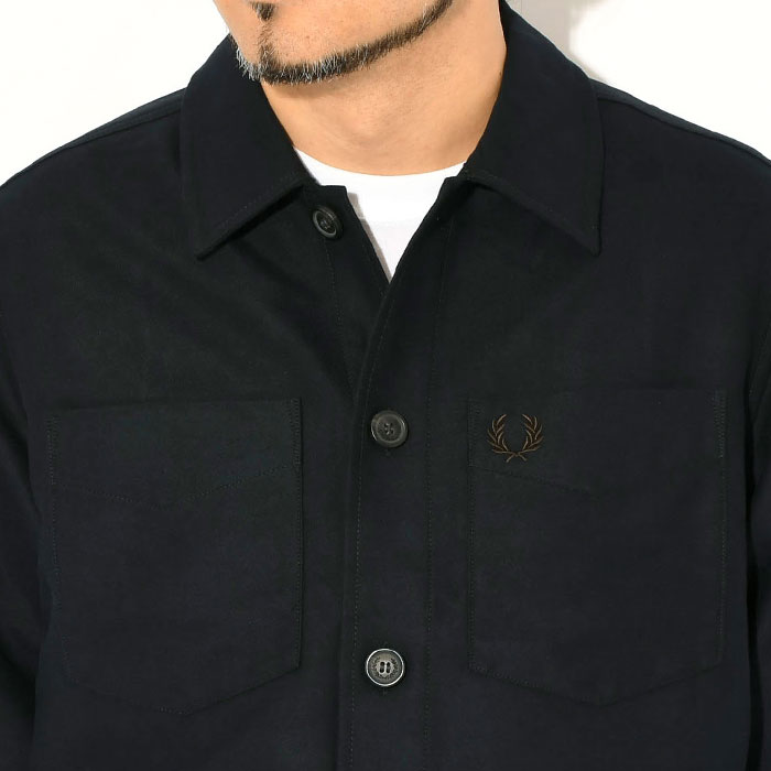 FRED PERRY（フレッドペリー） ジャケット メンズ ブラッシュド ツイル