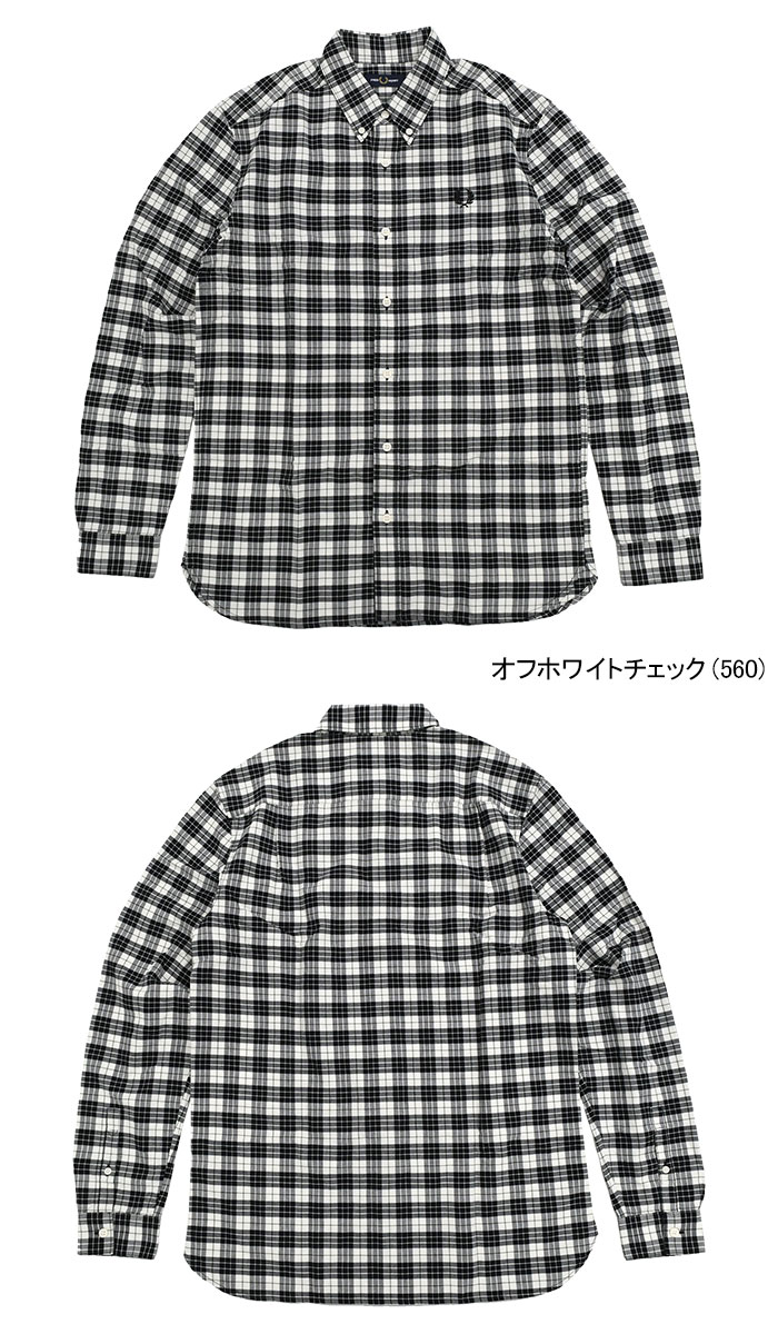 FRED PERRY（フレッドペリー） シャツ 長袖 メンズ タータン