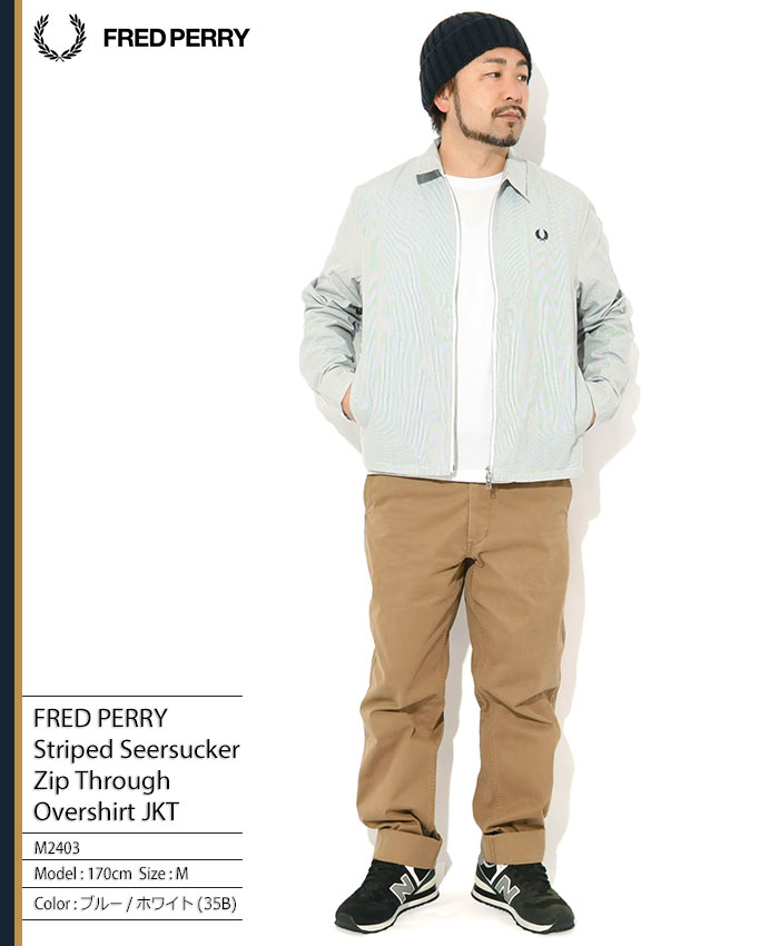 FRED PERRY（フレッドペリー） ジャケット メンズ ストライプド シア