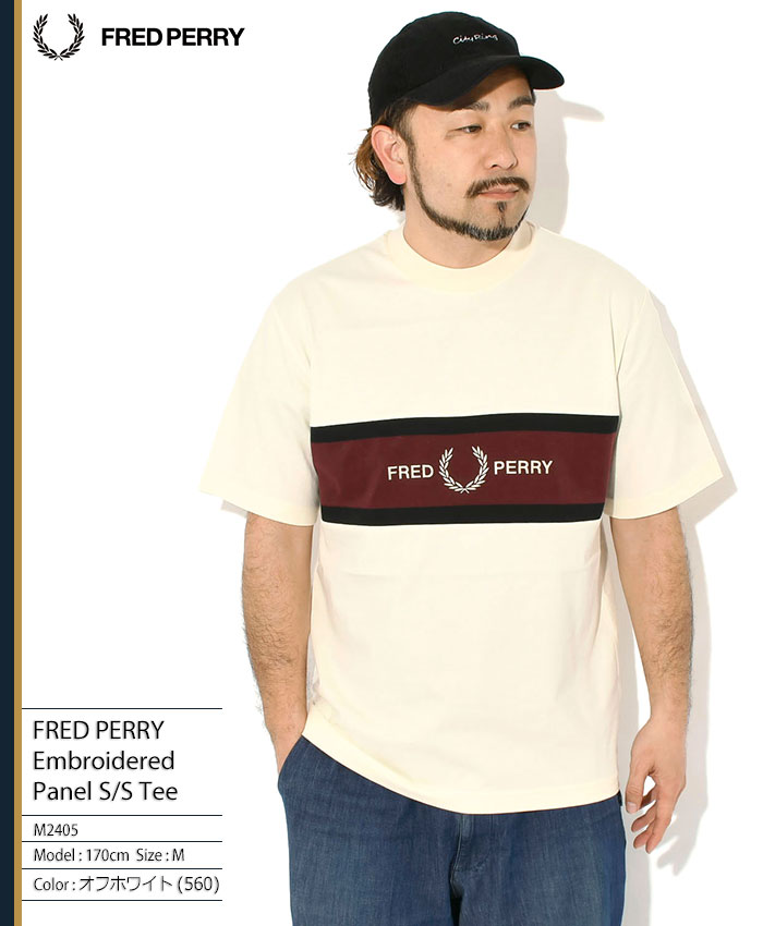 FRED PERRY（フレッドペリー） Tシャツ 半袖 メンズ エンブロイダード