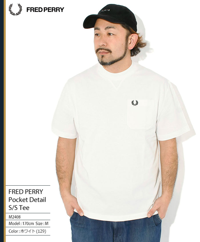 FRED PERRY（フレッドペリー） Tシャツ 半袖 メンズ ポケット