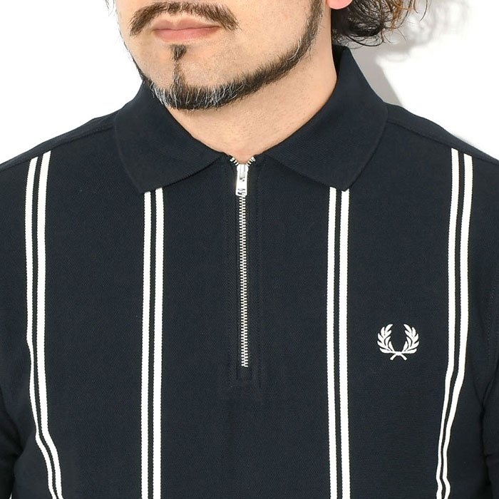 FRED PERRY（フレッドペリー） ポロシャツ 半袖 メンズ バーティカル