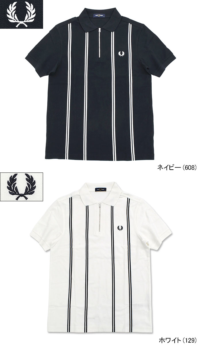 FRED PERRY（フレッドペリー） ポロシャツ 半袖 メンズ バーティカル