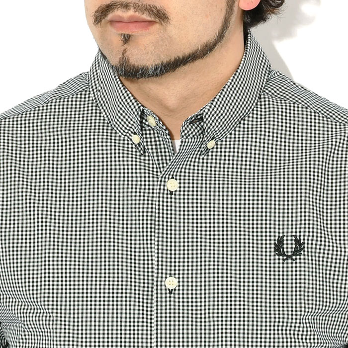 FRED PERRY（フレッドペリー） シャツ 長袖 メンズ マイクロ ギンガム