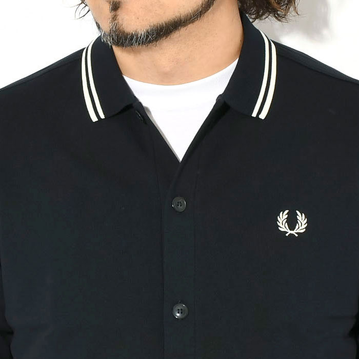 FRED PERRY（フレッドペリー） ポロシャツ 半袖 メンズ ボタン スルー