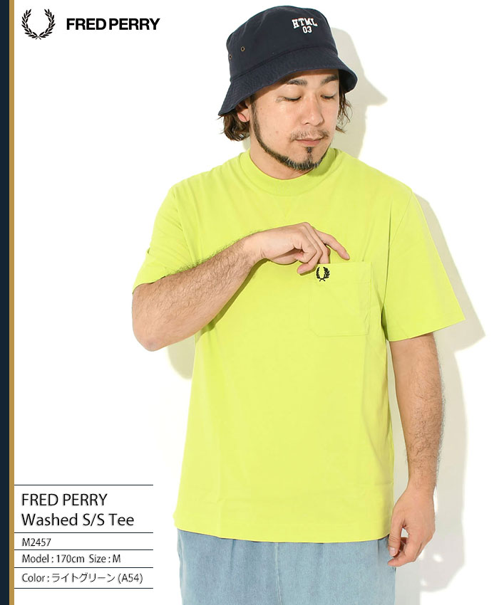 FRED PERRY（フレッドペリー） Tシャツ 半袖 メンズ ウォッシュド