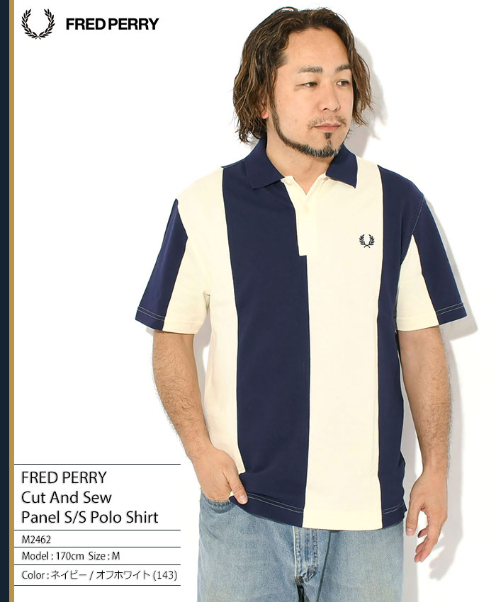 FRED PERRY（フレッドペリー） ポロシャツ 半袖 メンズ カット アンド