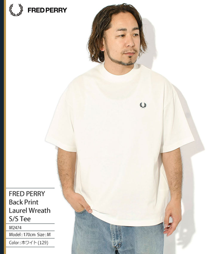 FRED PERRY（フレッドペリー） Tシャツ 半袖 メンズ バック プリント