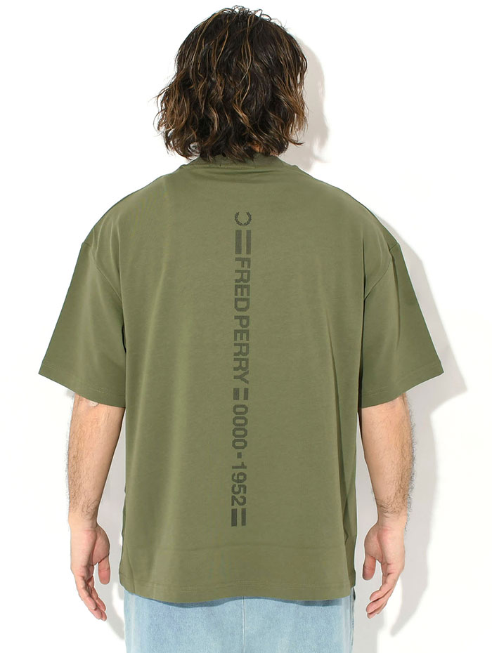 FRED PERRY（フレッドペリー） Tシャツ 半袖 メンズ バック プリント
