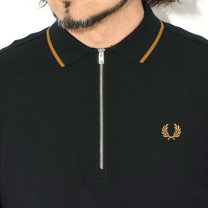 FRED PERRY（フレッドペリー） ポロシャツ 半袖 メンズ クレープ ピケ