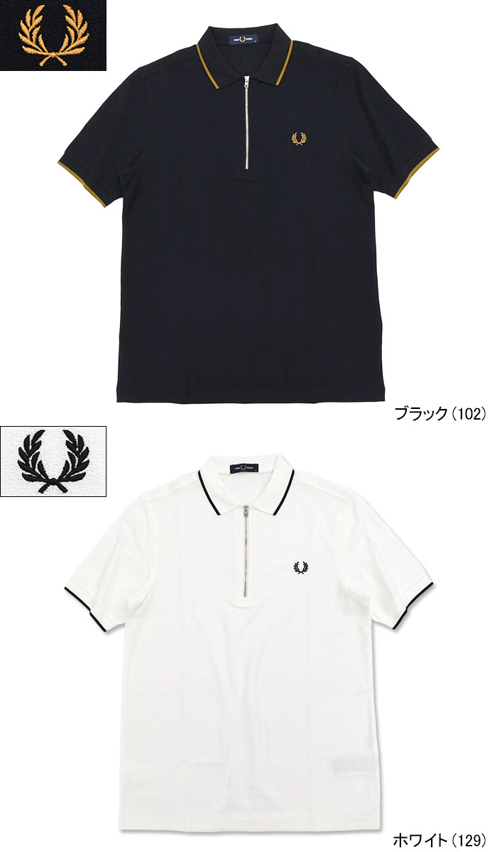FRED PERRY（フレッドペリー） ポロシャツ 半袖 メンズ クレープ ピケ