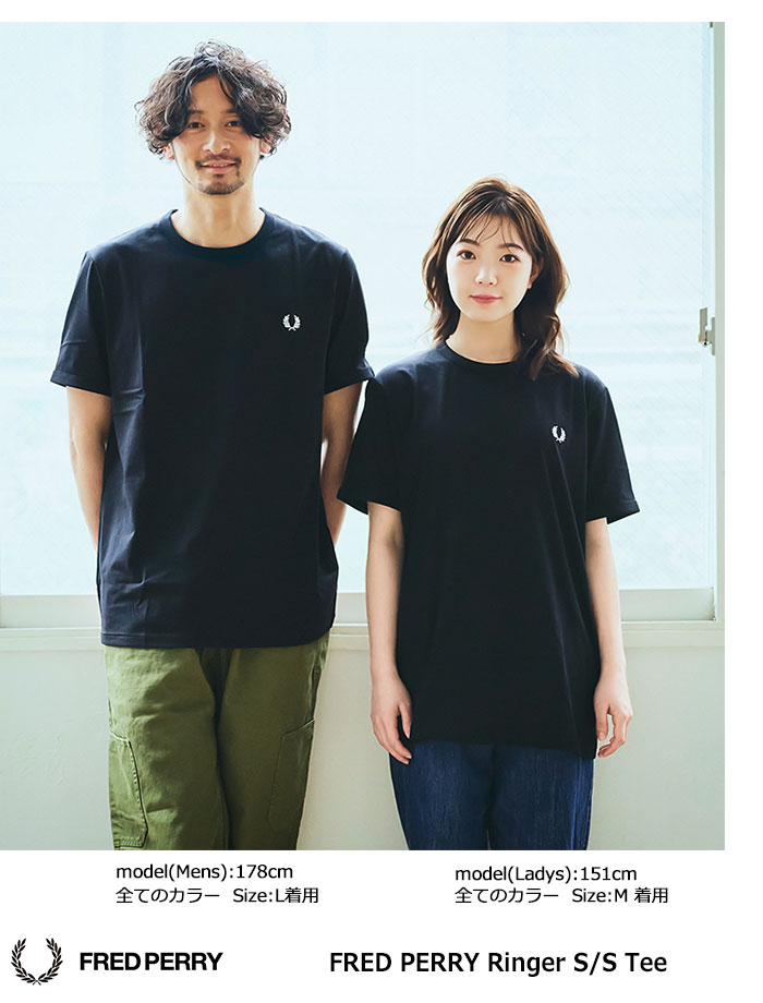 FRED PERRY フレッドペリー Tシャツ 半袖 メンズ リンガー ( M3519 