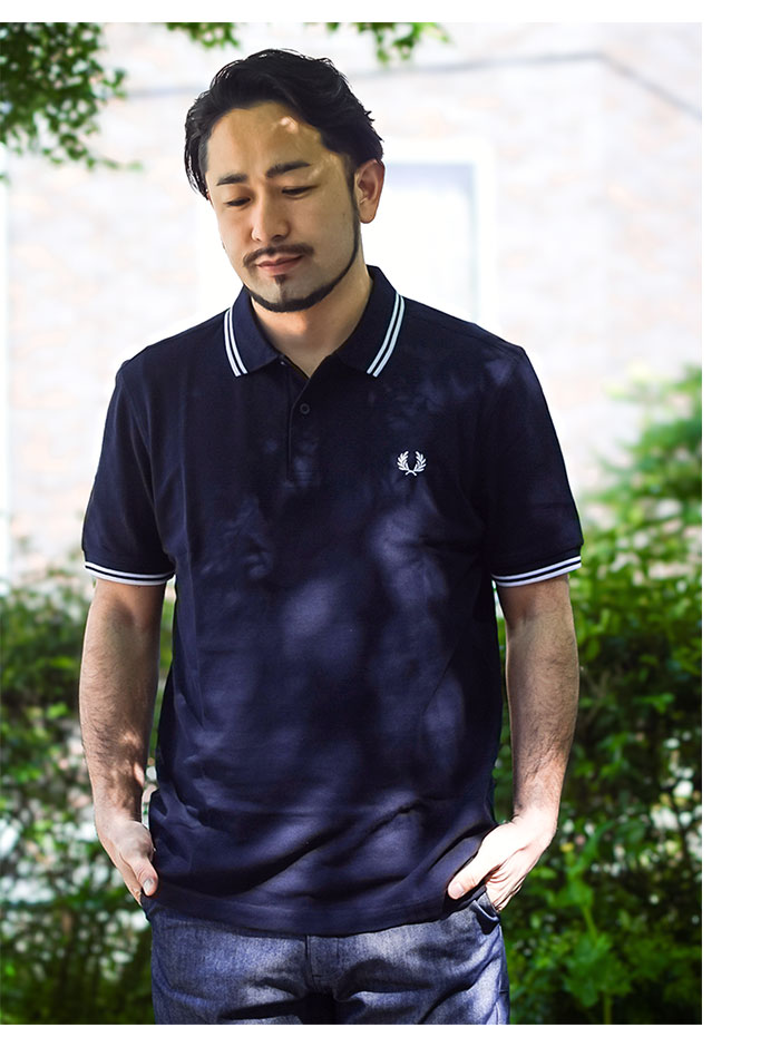 FRED PERRYフレッドペリーのポロシャツ Twin Tipped Fred Perry Polo Shirt04