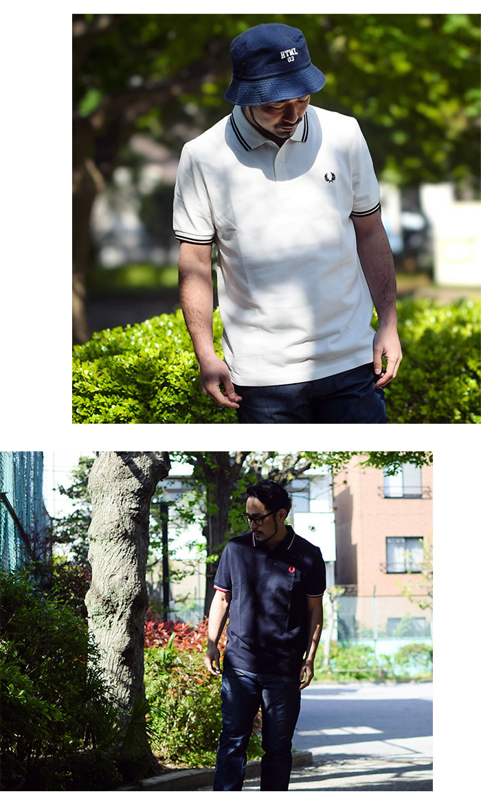 FRED PERRYフレッドペリーのポロシャツ Twin Tipped Fred Perry Polo Shirt07