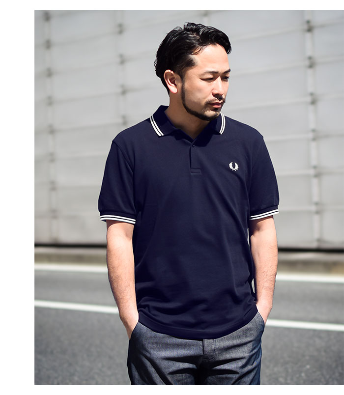 FRED PERRYフレッドペリーのポロシャツ Twin Tipped Fred Perry Polo Shirt08