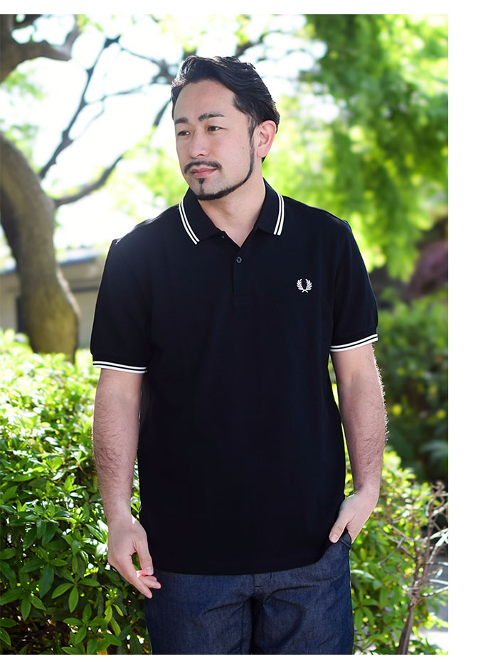 FRED PERRYフレッドペリーのポロシャツ Twin Tipped Fred Perry Polo Shirt09