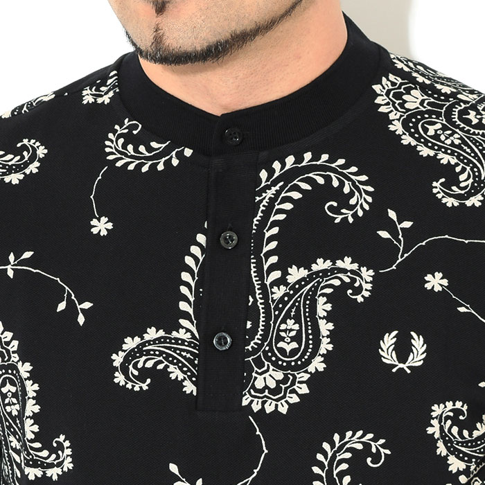 FRED PERRY（フレッドペリー） ポロシャツ 半袖 メンズ ペイズリー