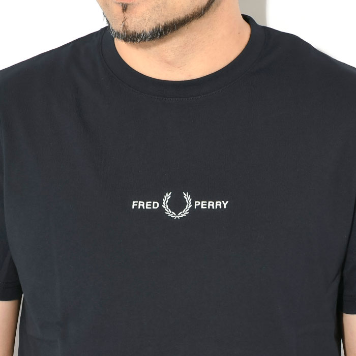 FRED PERRY（フレッドペリー） Tシャツ 半袖 メンズ エンブロイダード