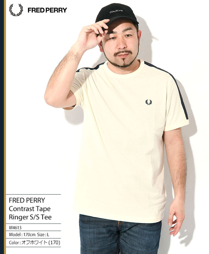 FRED PERRY（フレッドペリー） Tシャツ 半袖 メンズ コントラスト