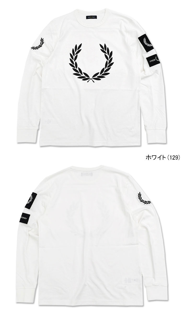 FRED PERRY フレッドペリー ロンT Tシャツ 長袖 メンズ バッジ