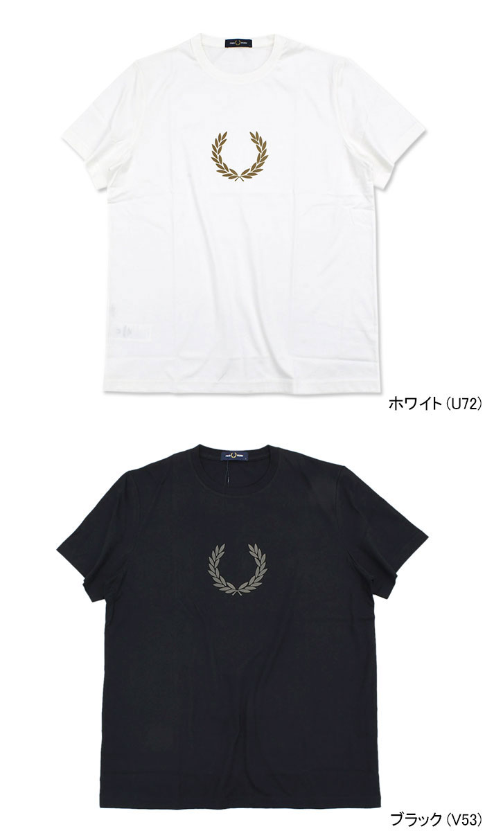 FRED PERRY フレッドペリー Tシャツ 半袖 メンズ フロックド