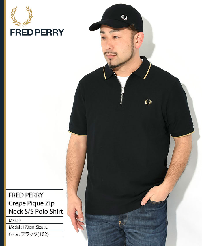 フレッドペリー ポロシャツ 半袖 FRED PERRY メンズ クレープ ピケ 