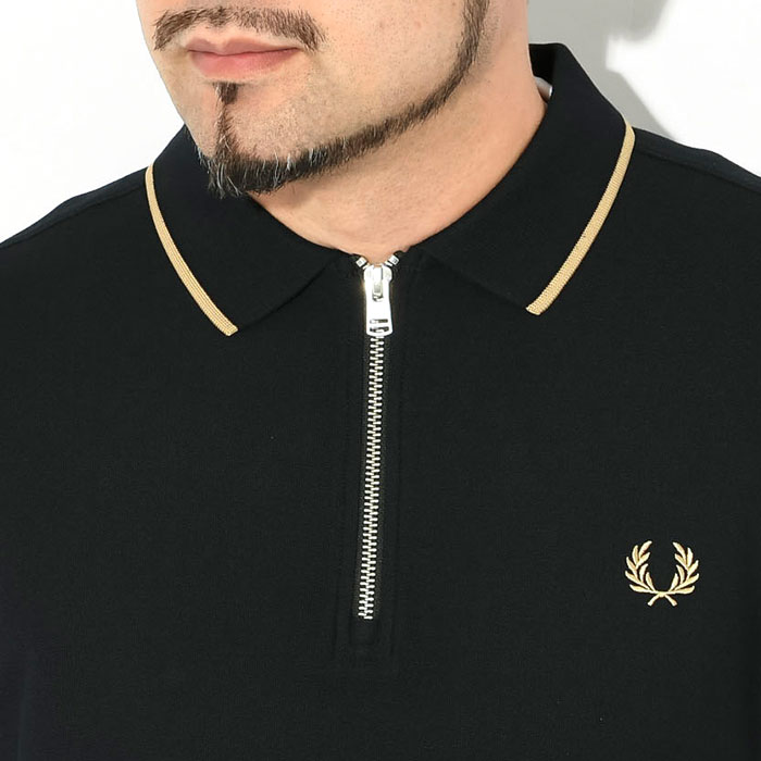 FRED PERRY フレッドペリー ポロシャツ 半袖 メンズ クレープ