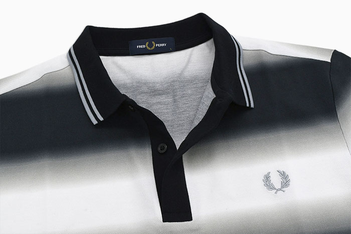 Fred Perry ストライプ ポロシャツ グレー/ブラック　m7789 楽天市場】BEAMS FRED PERRY * BEAMS / 別注 ストライプ