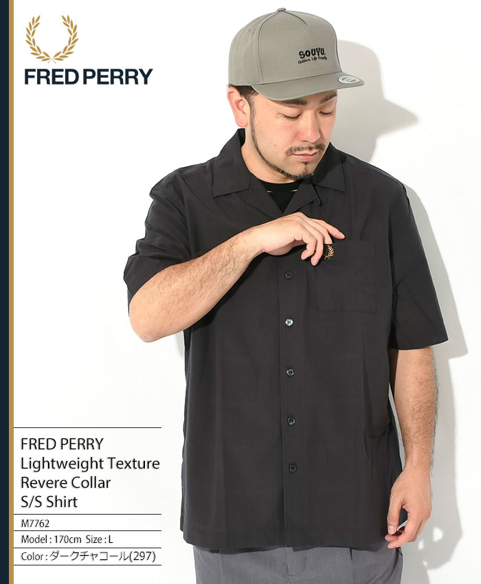 FRED PERRY フレッドペリー シャツ 半袖 メンズ ライトウェイト