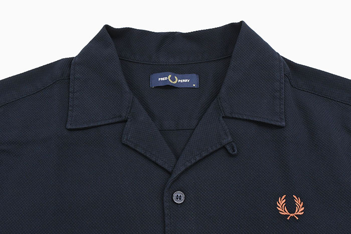 FRED PERRY　袖レース切り替え　半袖シャツ 楽天市場】フレッドペリー ピケ テクスチャー リビア カラー