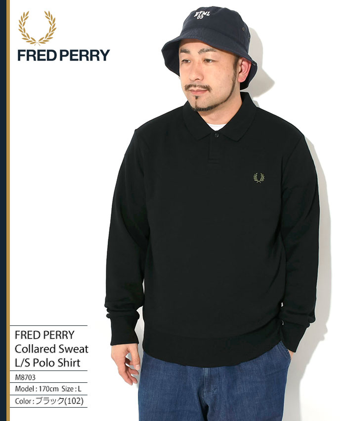 FRED PERRY フレッドペリー ポロシャツ 長袖 メンズ カラード