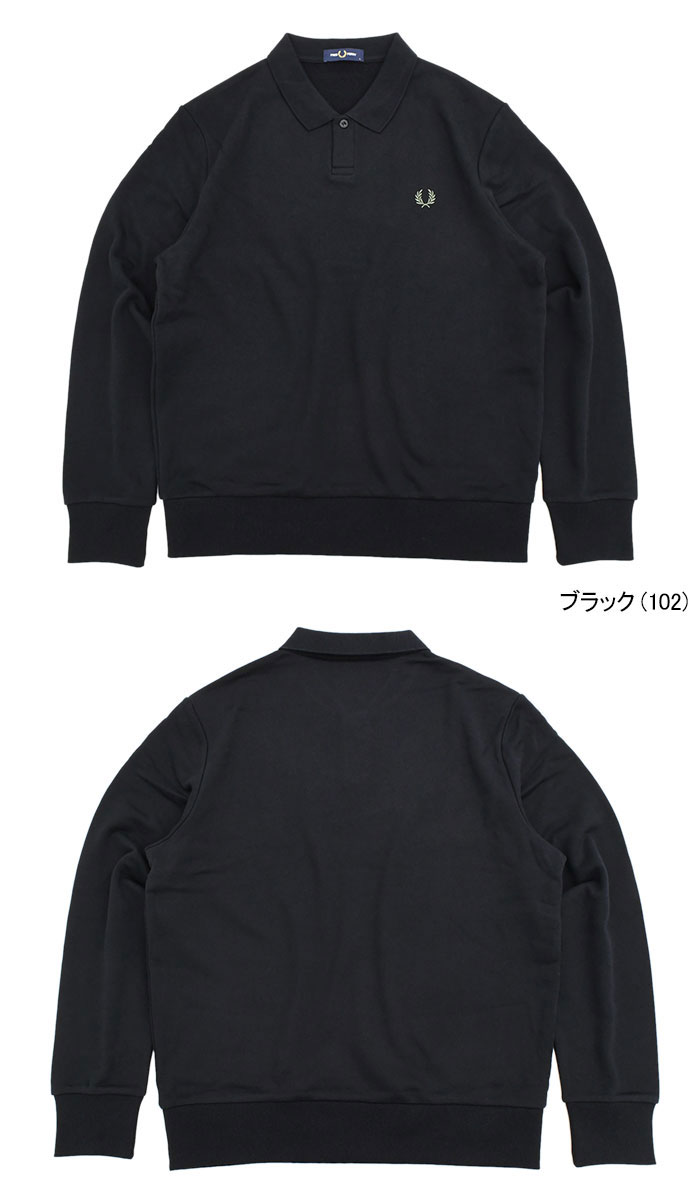 FRED PERRY フレッドペリー ポロシャツ 長袖 メンズ カラード