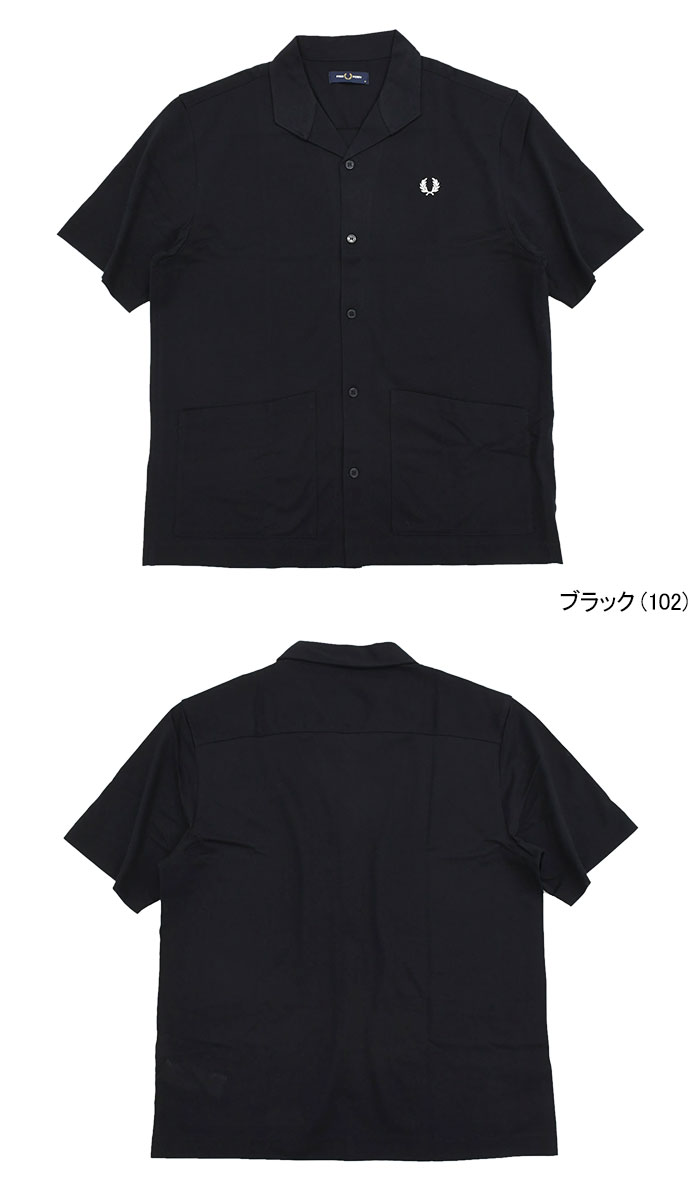 FRED PERRY（フレッドペリー） シャツ 半袖 メンズ メッシュ ボタン