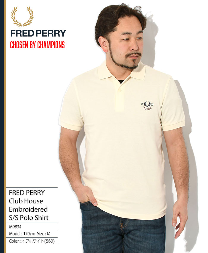 FRED PERRY（フレッドペリー） ポロシャツ 半袖 メンズ クラブ ハウス