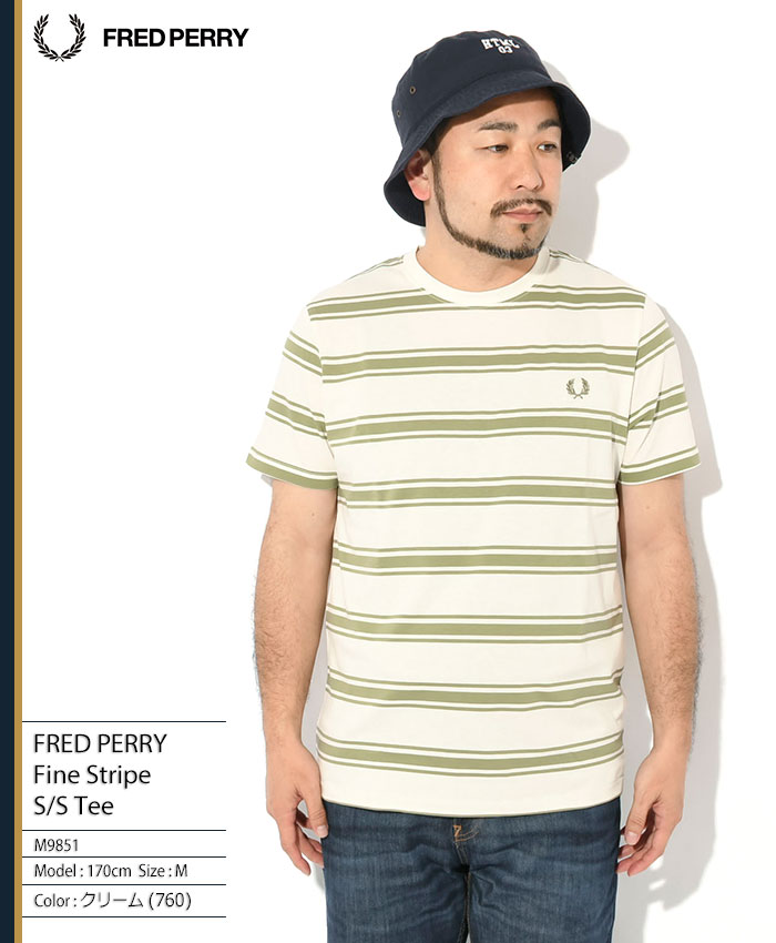 FRED PERRY フレッドペリー Tシャツ 半袖 メンズ ファイン