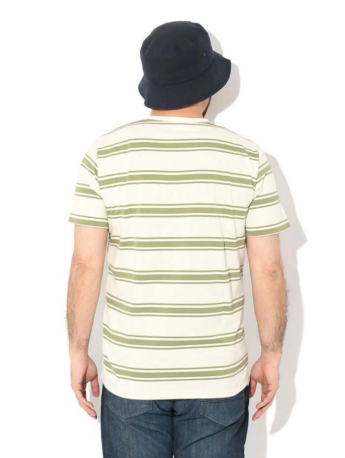即発 フレッドペリー ファインストライプTシャツ M9851 ECRU半袖 FRED PERRY フレッドペリー Tシャツ 半袖 メンズ ファイン