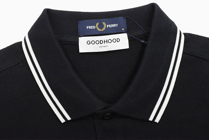 フレッドペリー ポロシャツ 半袖 FRED PERRY メンズ グッドフッド プリンテッド コラボ ( GOODHOOD Printed Polo  Shirt SM1885 ピケ 鹿の子 )