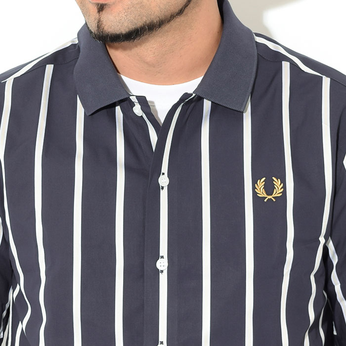 フレッドペリー シャツ 半袖 FRED PERRY メンズ コントラスト カラー