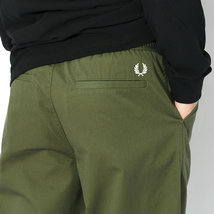 FRED PERRY フレッドペリー パンツ メンズ ワイド レッグ ドロー