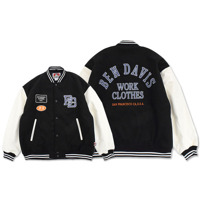 ベンデイビス ジャケット BEN DAVIS メンズ BD レターマン (G-2380002 BD Letterman JKT スタジャン スタジアムジャケット JACKET アウター)｜icefield｜02