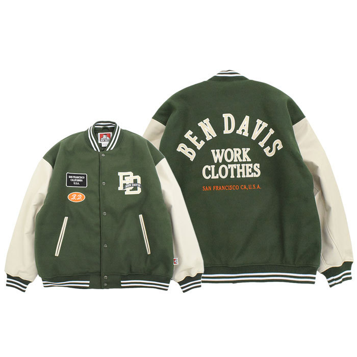 ベンデイビス ジャケット BEN DAVIS メンズ BD レターマン (G-2380002 BD Letterman JKT スタジャン スタジアムジャケット JACKET アウター)｜icefield｜03