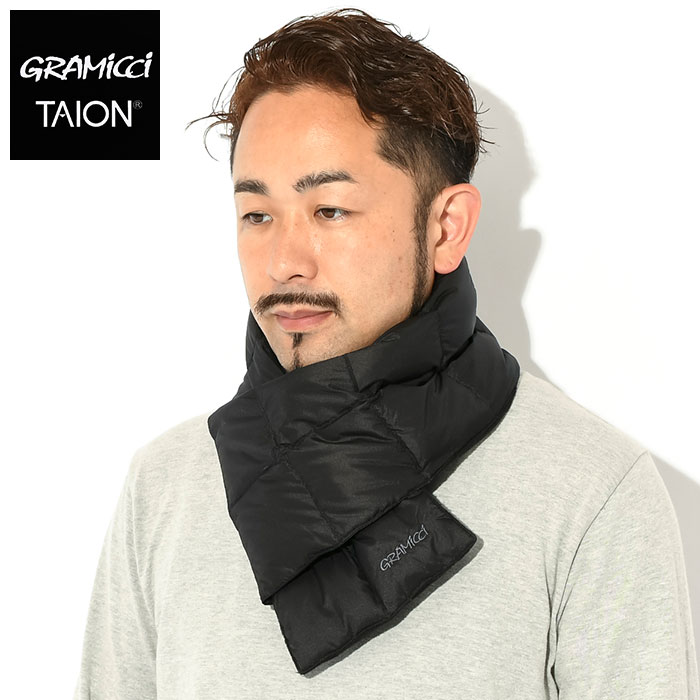 グラミチ マフラー GRAMICCI タイオン 23FW ダウン スカーフ コラボ ( TAION 23FW Down Scarf メンズ レディース  G3FA-105-TG )[M便 1/1]